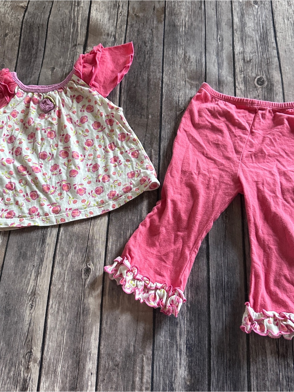 Baby lulu floral outfit fair for light ww 18m